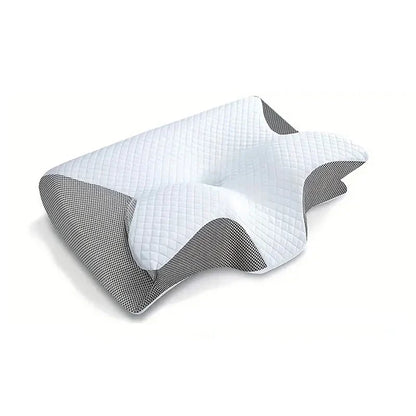 Memory Foam Nackenstützkissen – 2-in-1 Ergonomische Nackenstütze