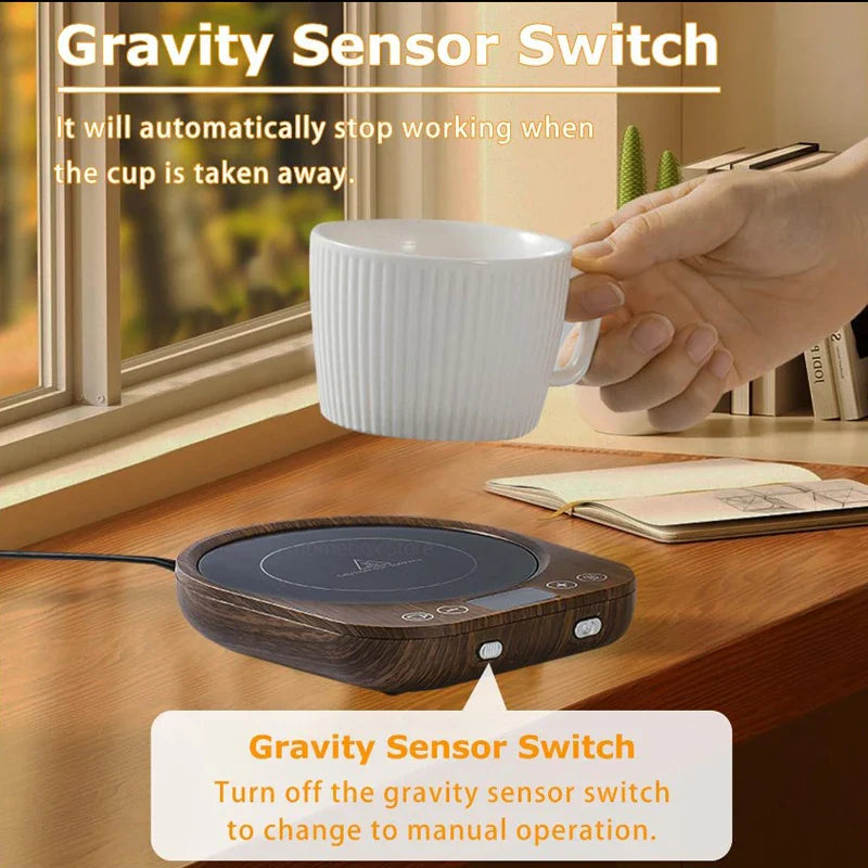 Royaleva Kaffeetassenwärmer Platte – Elektrische heiße Platte mit Timer & einstellbarer Wärme, 36W