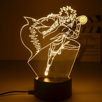 Naruto 3D LED Nachtlampe – Anime Licht mit Kakashi, Sasuke & Naruto