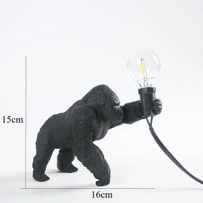 Garduru Gorilla Tischlampe | LED Nachtleuchte | Tierische Tischbeleuchtung für Zuhause