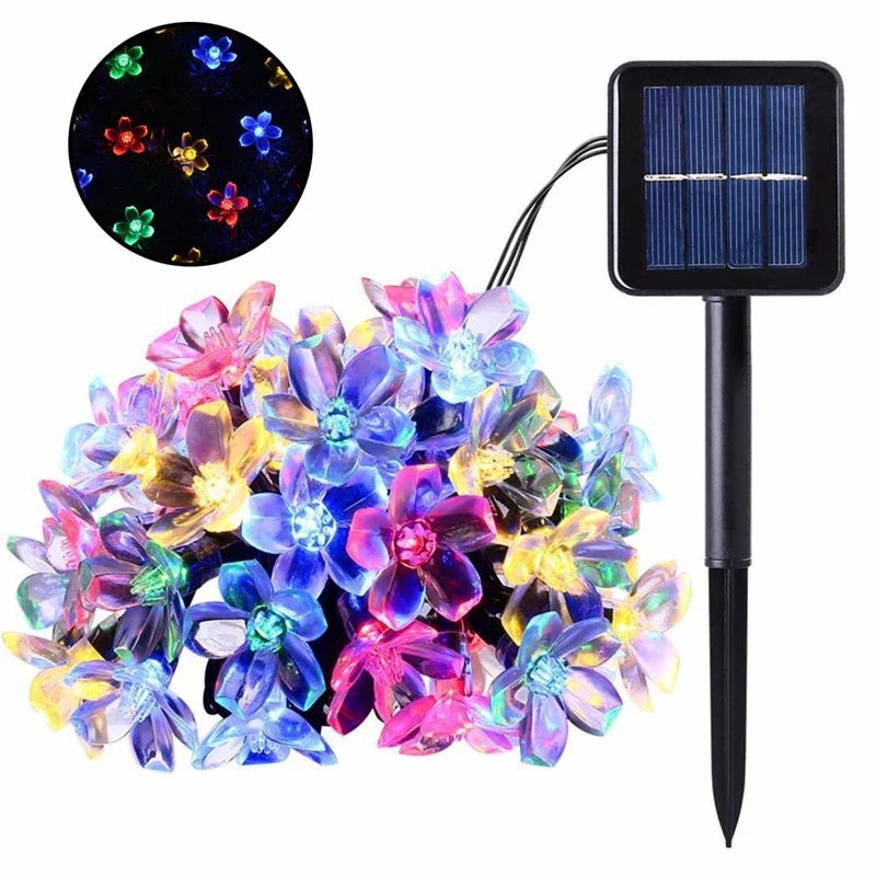 Solar Kirschblüten Lichterkette