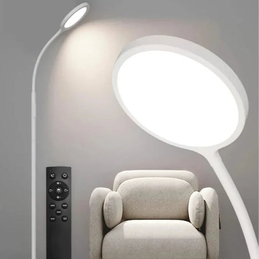Gooseneck LED Stehleuchte mit Fernbedienung – Stufenloses Dimmen & Einstellbare Farbtemperatur