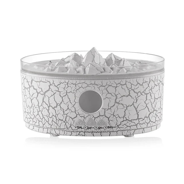 Volcano Luftbefeuchter, 300ML Aromatherapie Diffuser mit Quallennebel und 3 Farblichter, Fernbedienung