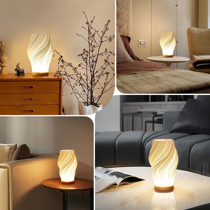 Serene Wavecrest Lampe - Moderne dimmbare wellenförmige LED-Leuchte für elegante Wohnkultur