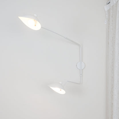 Garduru Mouille Einarmige Wandlampe – Ikonisches Design der 1950er Jahre mit verstellbarem Arm