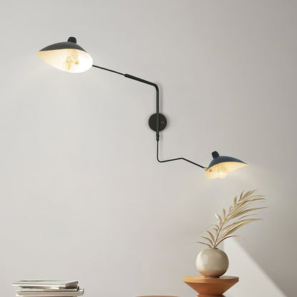 Garduru Mouille Einarmige Wandlampe – Ikonisches Design der 1950er Jahre mit verstellbarem Arm