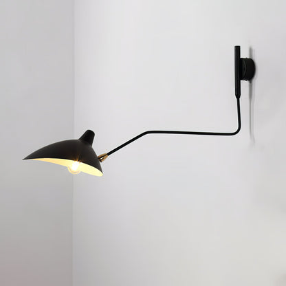 Garduru Mouille Einarmige Wandlampe – Ikonisches Design der 1950er Jahre mit verstellbarem Arm