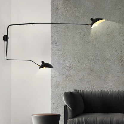 Garduru Mouille Einarmige Wandlampe – Ikonisches Design der 1950er Jahre mit verstellbarem Arm