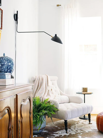 Garduru Mouille Einarmige Wandlampe – Ikonisches Design der 1950er Jahre mit verstellbarem Arm