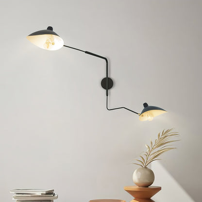 Garduru Mouille Einarmige Wandlampe – Ikonisches Design der 1950er Jahre mit verstellbarem Arm