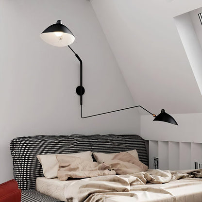 Garduru Mouille Einarmige Wandlampe – Ikonisches Design der 1950er Jahre mit verstellbarem Arm