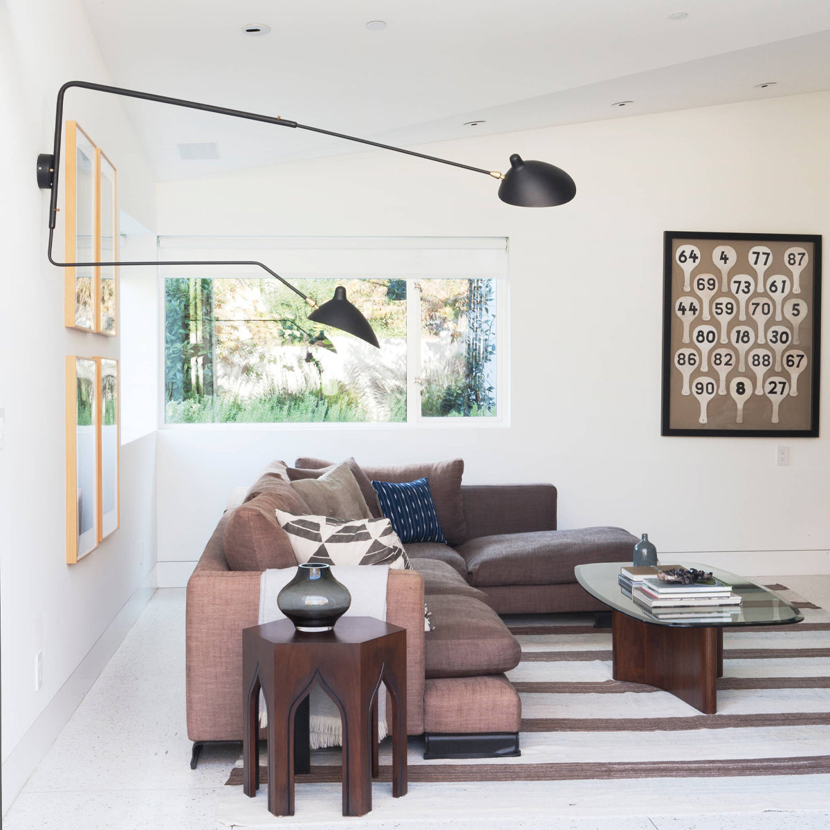 Garduru Mouille Einarmige Wandlampe – Ikonisches Design der 1950er Jahre mit verstellbarem Arm