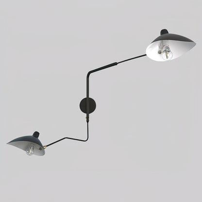 Garduru Mouille Einarmige Wandlampe – Ikonisches Design der 1950er Jahre mit verstellbarem Arm