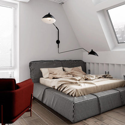 Garduru Mouille Einarmige Wandlampe – Ikonisches Design der 1950er Jahre mit verstellbarem Arm
