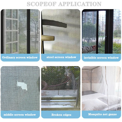 Wasserdichte Fensterscreen-Reparaturband – Selbstklebendes Anti-Mücken-Netz-Patch