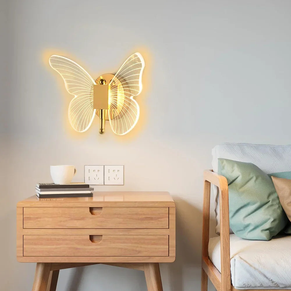 Schmetterling LED Wandlampe