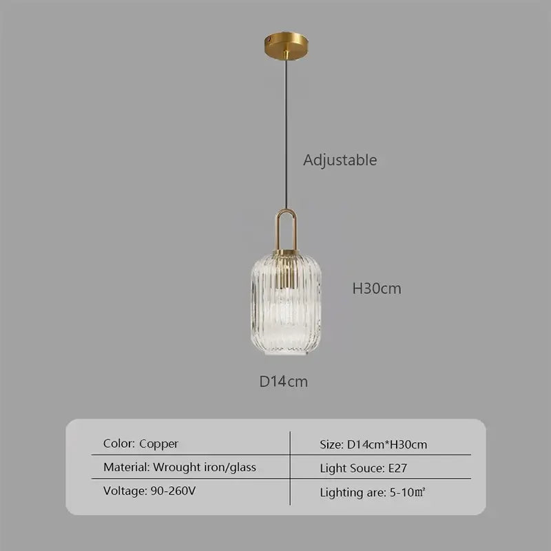 Pendelleuchte: Moderne nordische Glas-Hängelampen