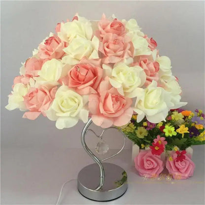 Vintage Pink Rose Schreibtischlampe - Kreative Lampe für Schlafzimmerdekoration