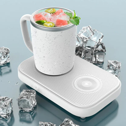 Royaleva Heiße und Kalte Tasse Thermostat Pad mit Drahtloser Ladung – 3-in-1 Untersetzer für Zuhause & Büro