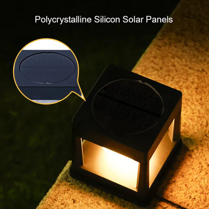 Royelux Solar Post Cap Light - Wasserdichte LED Zaun- & Terrassenlampe