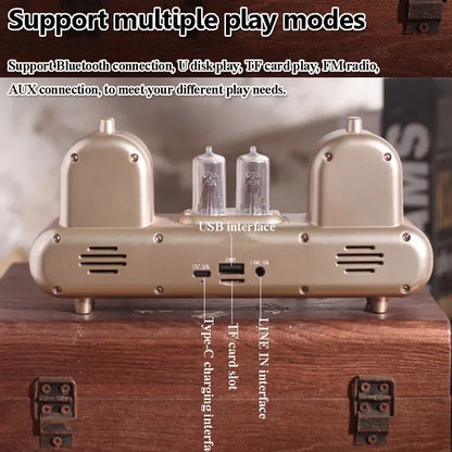 Retro Bluetooth Lautsprecher mit Atmosphärenlampe