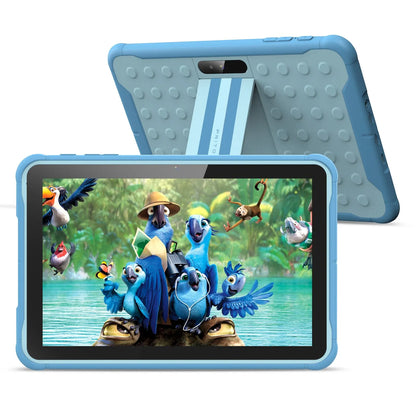 10 Zoll Kids Tablet mit Quad-Core, 64GB Speicher, Android 13 und 720p HD Bildschirm - Bestes Kids Tablet für Kinder