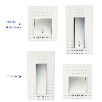 Versenkt Treppenhaus Wandleuchte mit PIR-Bewegungsmelder