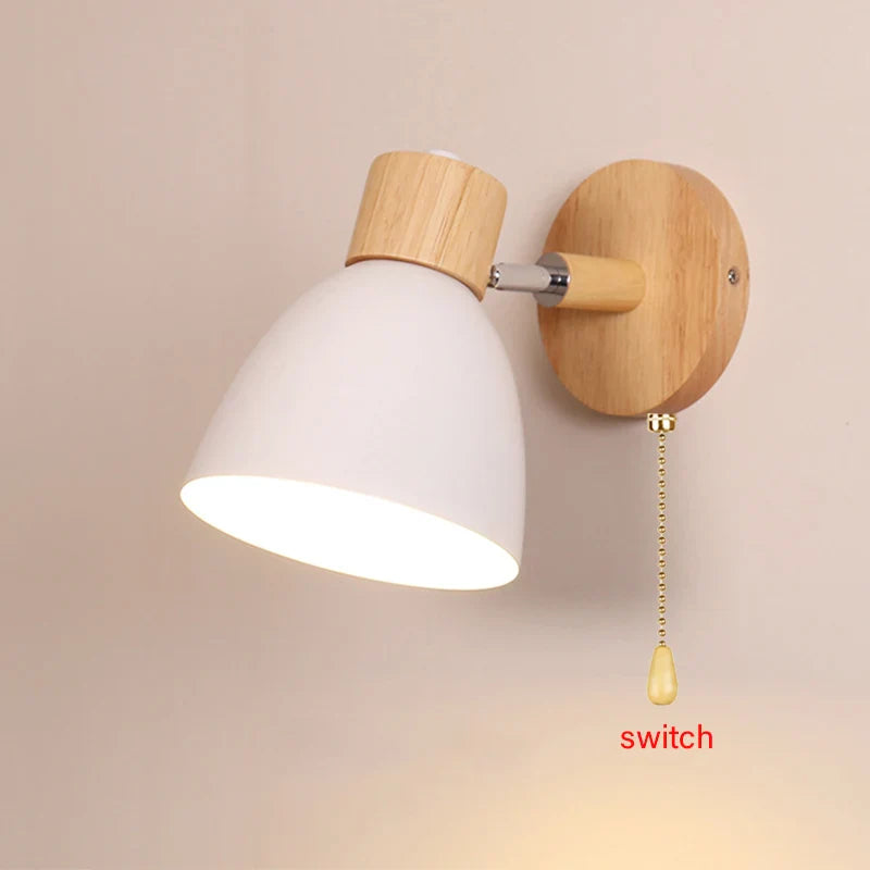 Weiße Macaron-Wandlampe