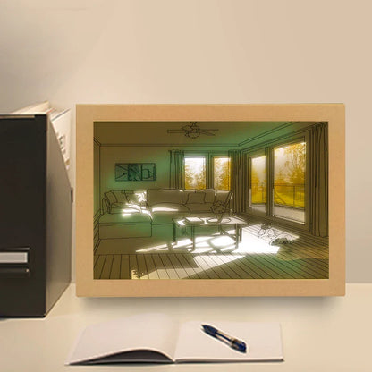 Modern dimmbares Lichtgemälde – Minimalistische leuchtende Kunst für Schlafzimmer & Wohnzimmer