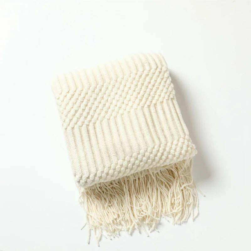 Garduru - Vintage Strickdecke für Sofa