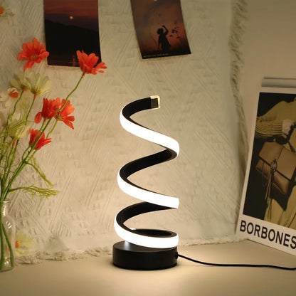 Spiral Moderne LED Tischlampe