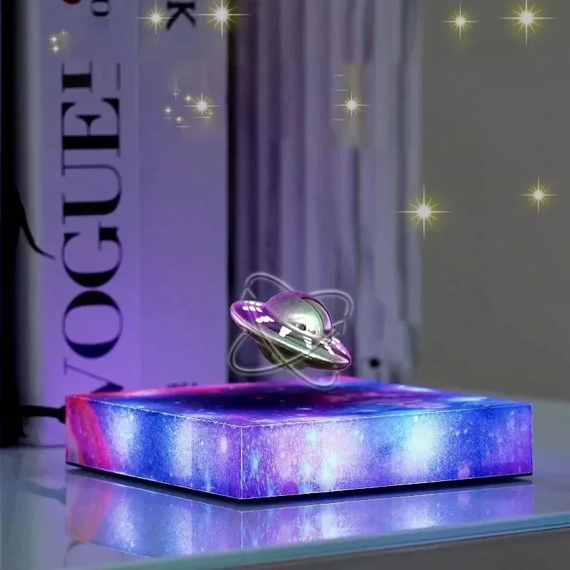Kreative Maglev UFO Sternenhimmel Licht - Bunte rotierende Desktop-Dekoration Geschenk