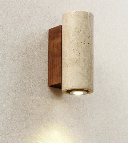 Stein Wandlicht mit natürlichem Travertin-Design