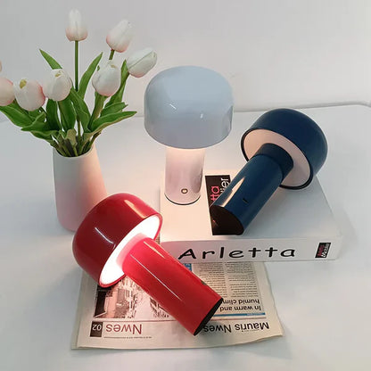 GlowMush - USB wiederaufladbare Nachttischlampe mit dimmbarem Licht
