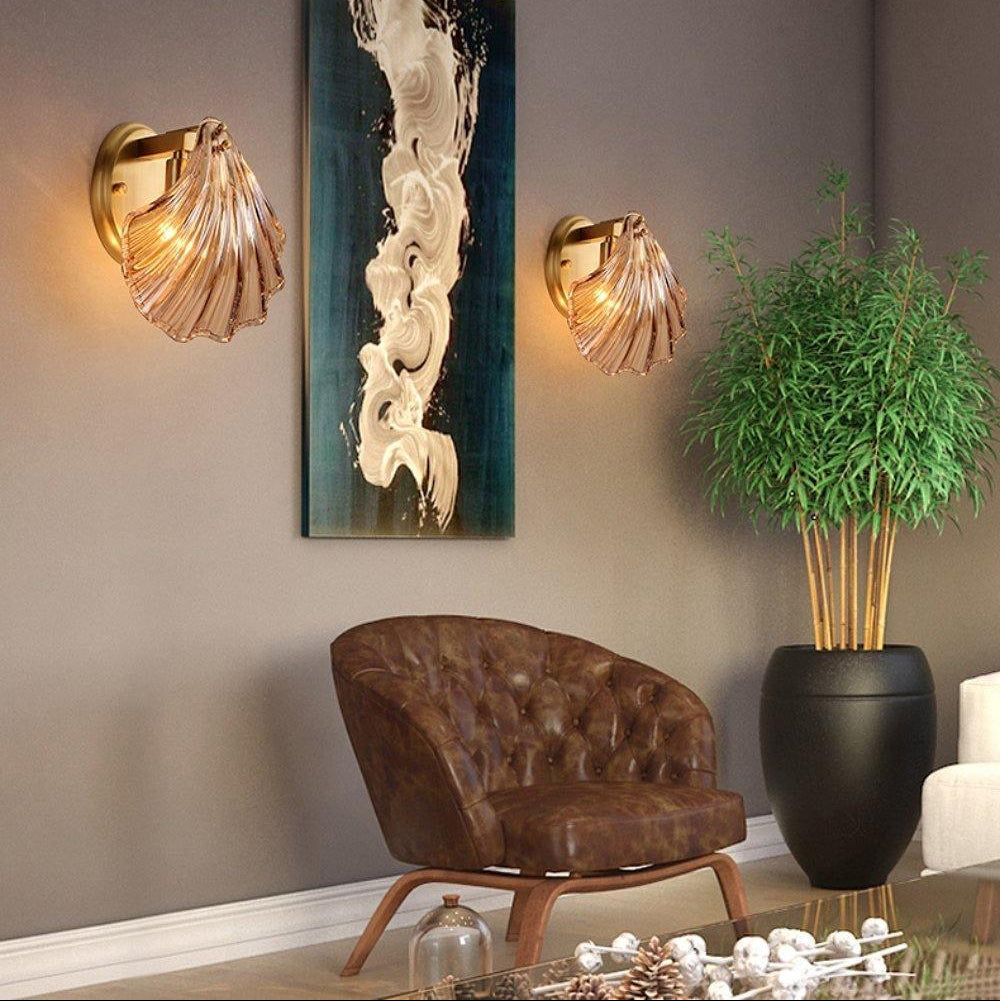 Garduru Wandleuchte – Elegante küsteninspiriertes Messing- und Glaswandlicht