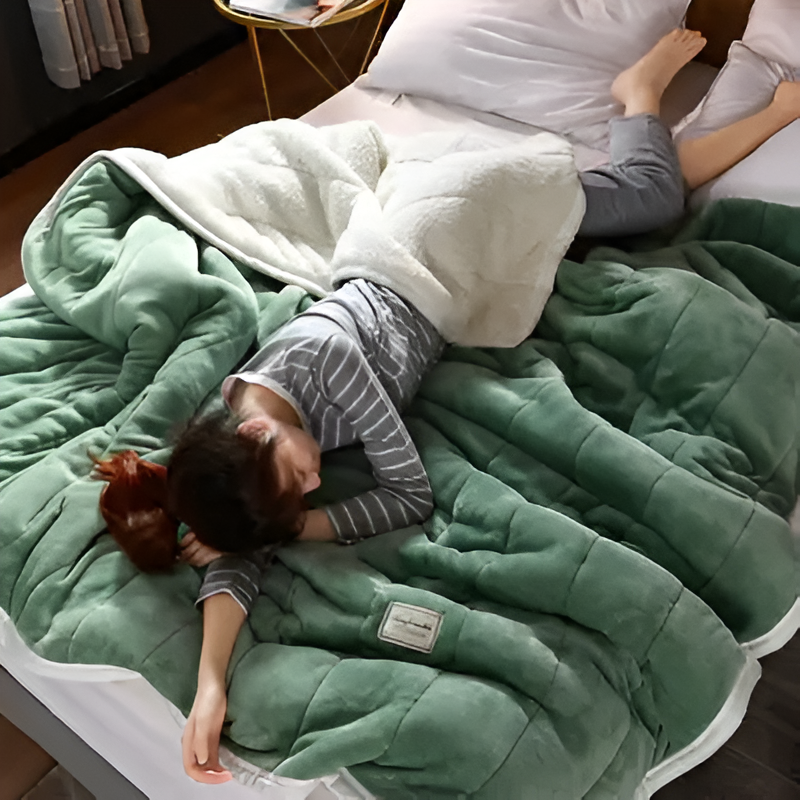 Luxuriöse Sherpa-Fleece-Decke - Super weich, unglaublich gemütlich und warm