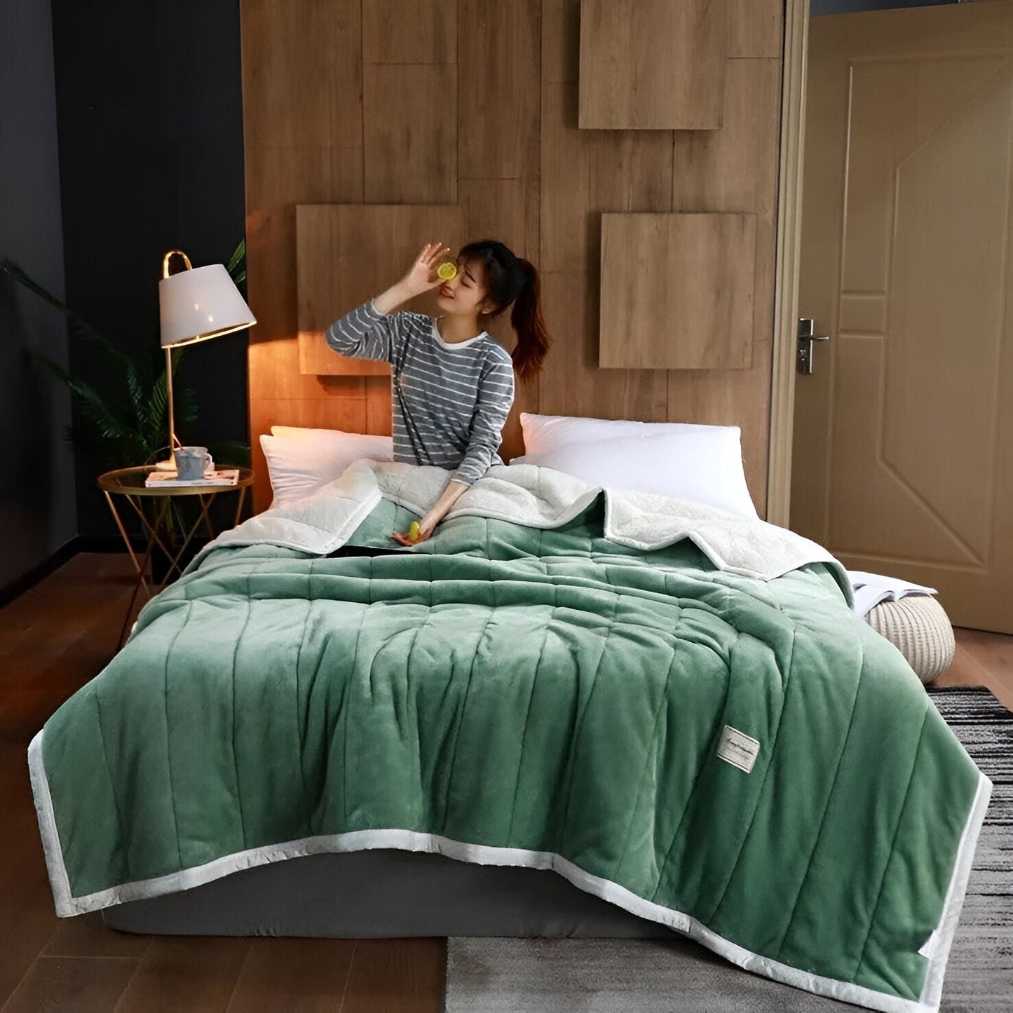 Luxuriöse Sherpa-Fleece-Decke - Super weich, unglaublich gemütlich und warm
