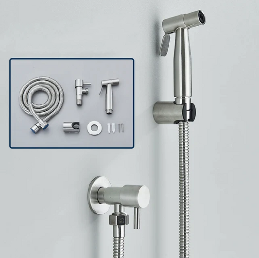 Garduru Bidet-Sprüher – Edelstahl Hygienisches Badezimmer-Accessoire – Wandmontierte Kaltwasser-Sprühfunktion