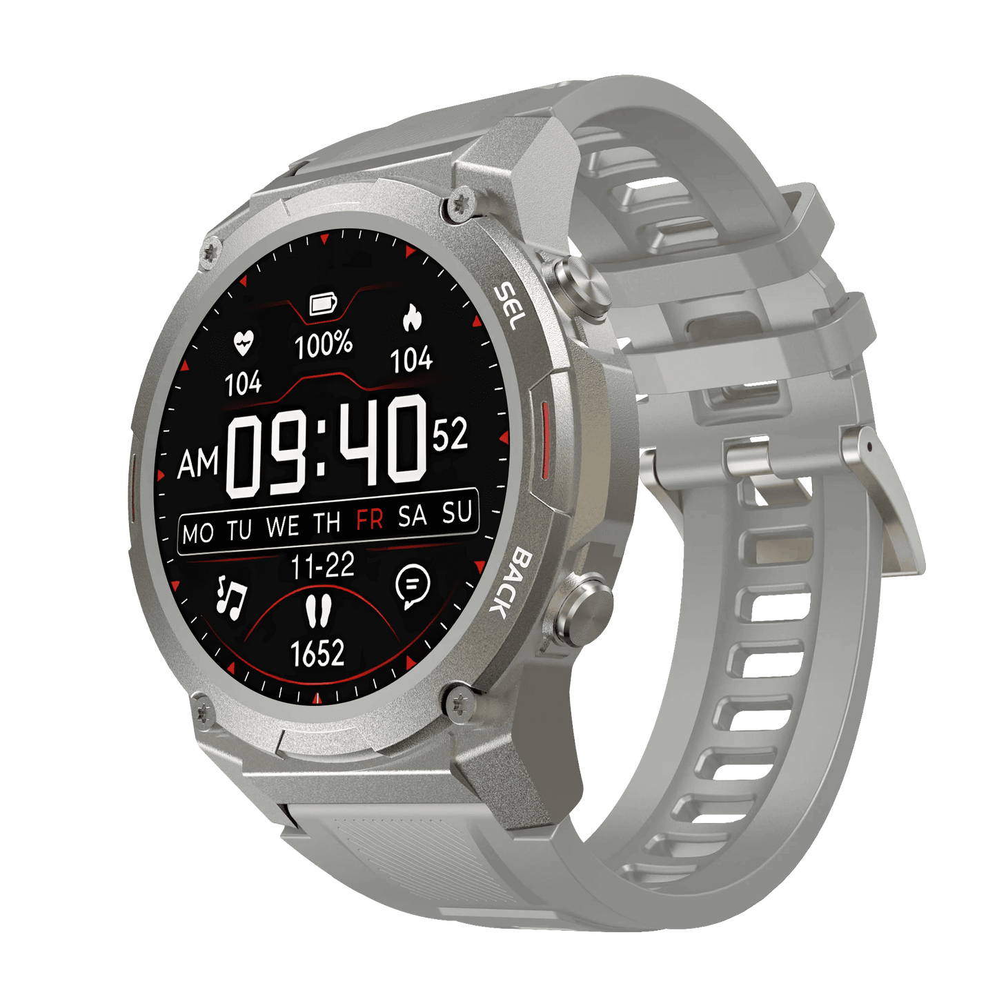 Smartwatch Rugged Wasserdicht Fitness Outdoor Tracker