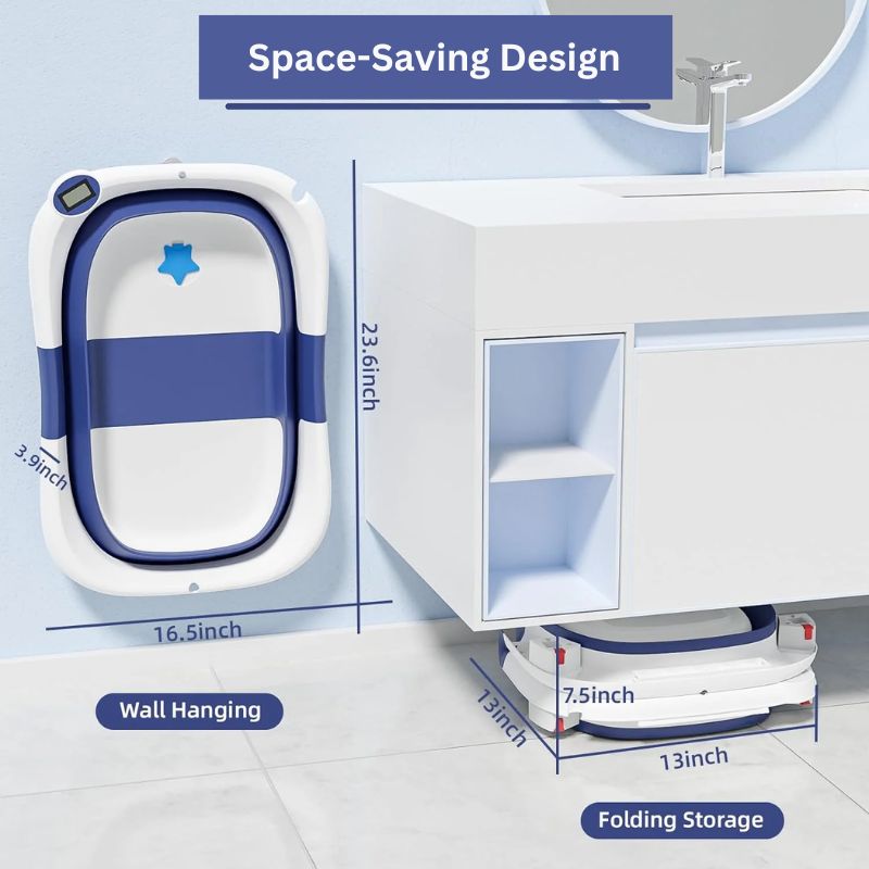 Babybadewanne mit Thermometer
