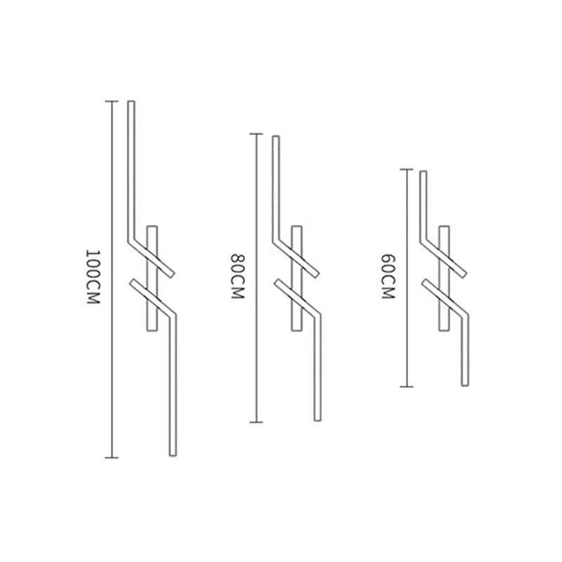 Moderne LED-Wandleuchte, lange Streifen-Wandlampe