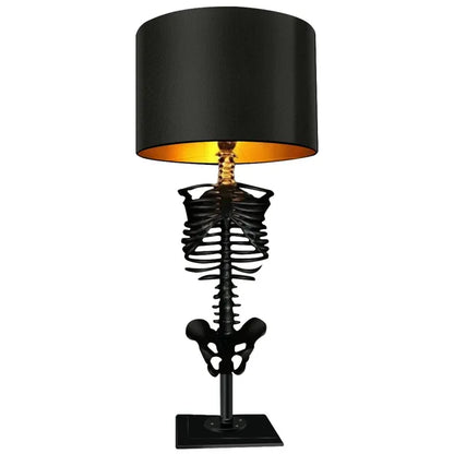 DämmerungsFlair - Handgefertigte Gothic Skelett-Tischlampe