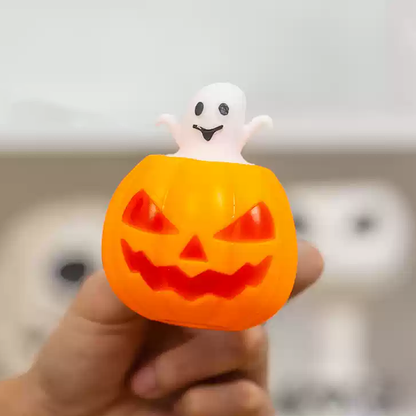 Skull Pumpkin Quetschspielzeug zur Stressbewältigung – Perfektes Geschenk für Halloween