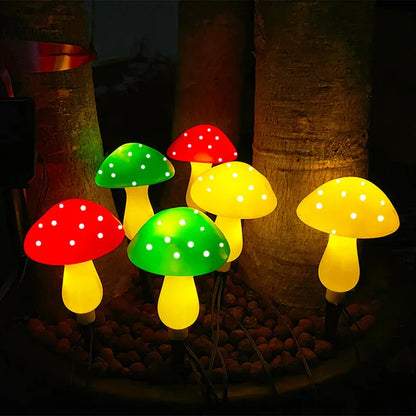 Moderne Bunte Solar-Pilz-LED-Gartenlampe