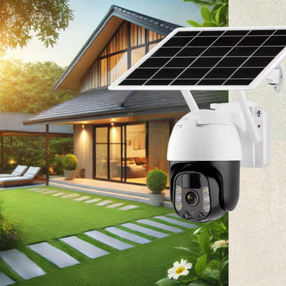 2K Solarbetriebene WIFI PTZ-Kamera mit automatischer Verfolgung & Nachtsicht