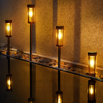 Royaleva Solarbetriebene Taschenlampe - Langanhaltende Gartenbeleuchtung