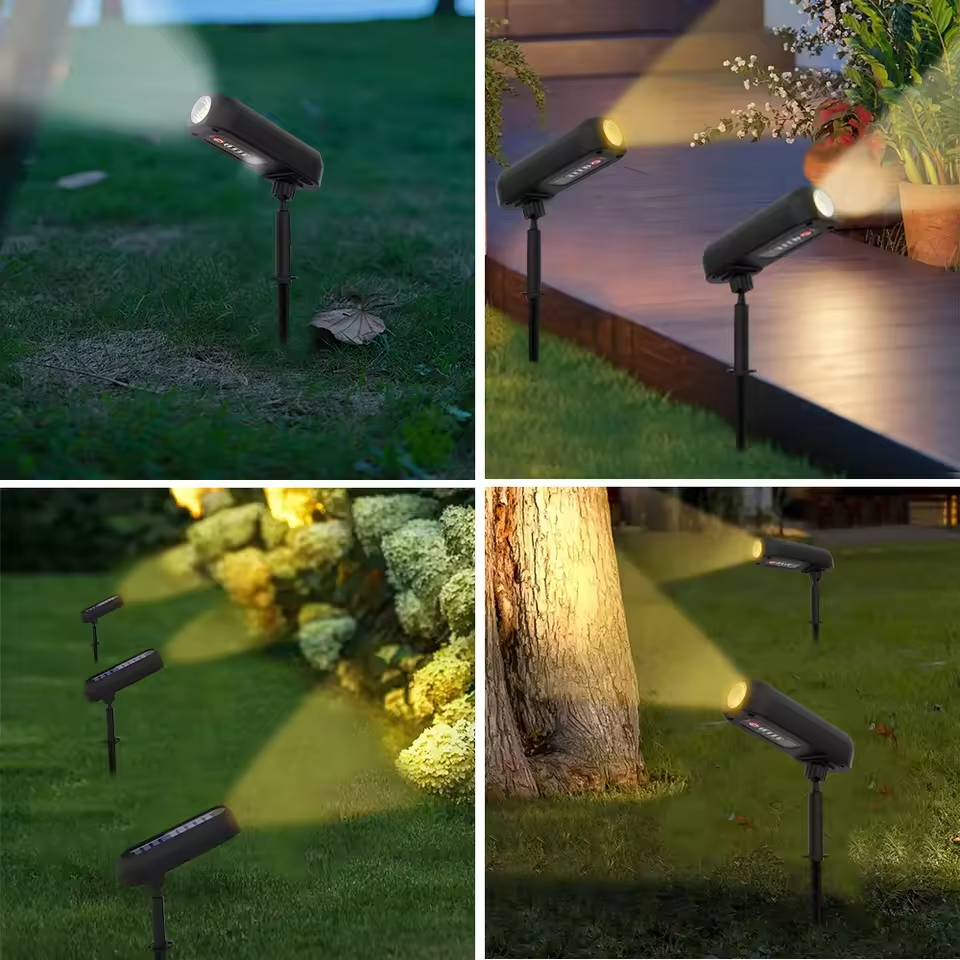 Solar-Spotlights | Verstellbare IP65 wasserdichte Außenlichter