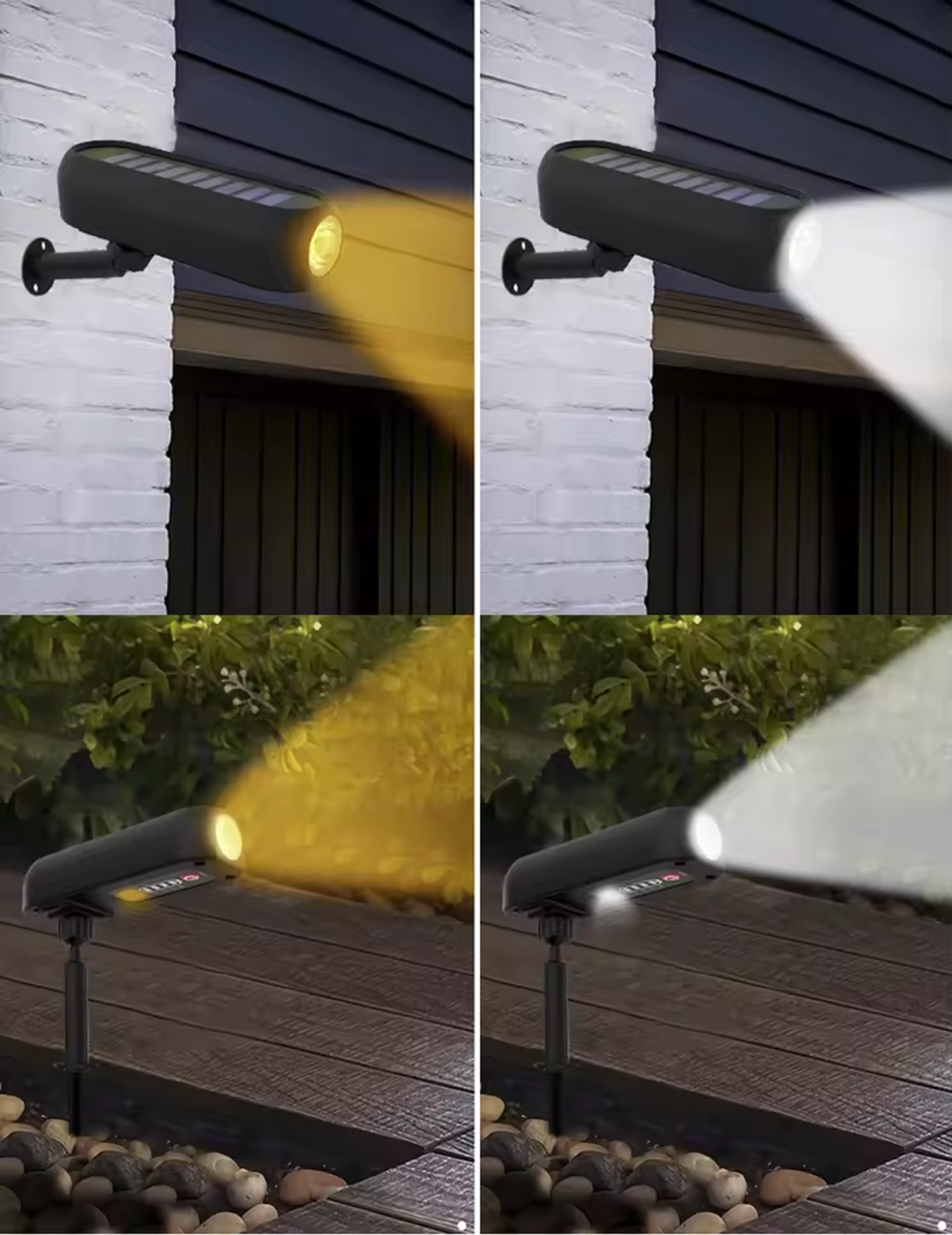 Solar-Spotlights | Verstellbare IP65 wasserdichte Außenlichter