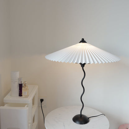 Tischlampe Squiggle – Moderne Lampe mit gewelltem Design für Wohnzimmer, Schlafzimmer und Büro