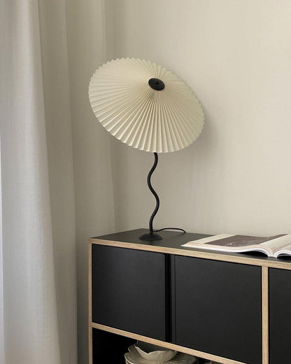 Tischlampe Squiggle – Moderne Lampe mit gewelltem Design für Wohnzimmer, Schlafzimmer und Büro